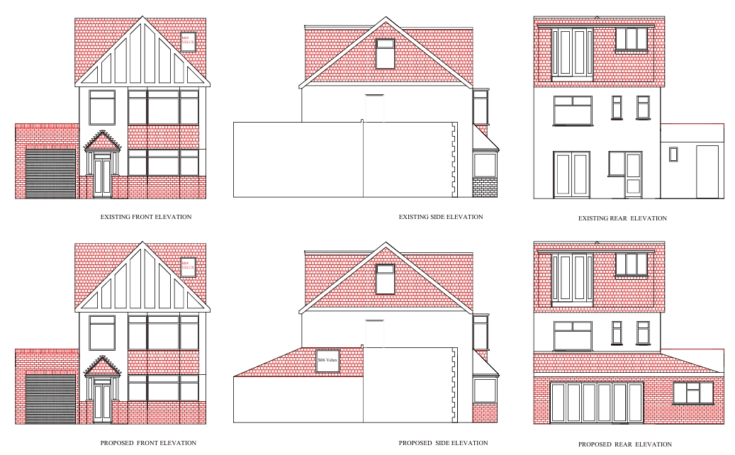 Rear Extension & Loft Conversion - West Norwood, London - architectural drawing by TM Designs Ltd
