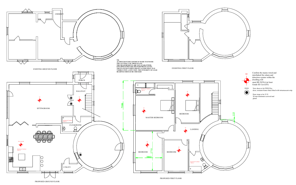 The Windmill — Floor Plans - Norfolk - architectural drawing by TM Designs Ltd